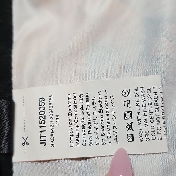 NEW SHEIN BLACK FLORAL EYELASH TRIM UNDERWIRE CORSET - Picture 10 of 11